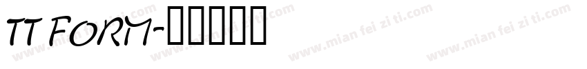 TT FORM字体转换